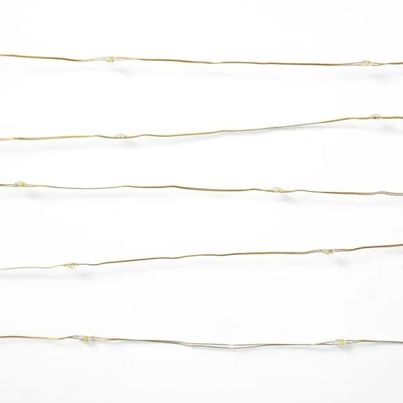 200 LED String Lights with Timer - Gold