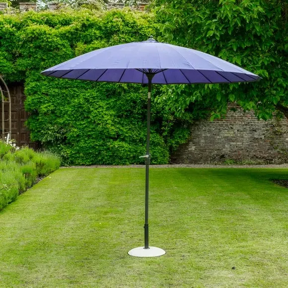 2.7m Garden Parasol with Pulley - Purple, Aluminium image
