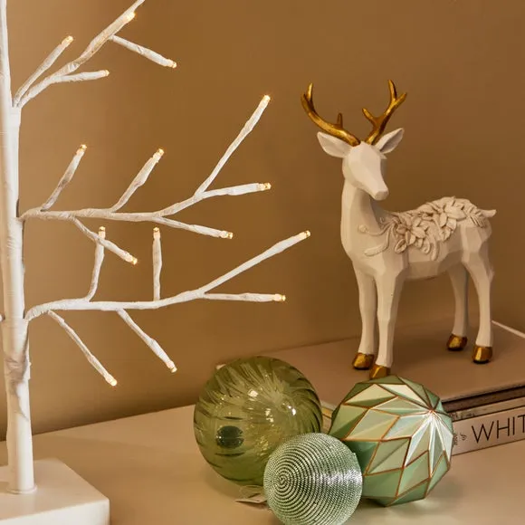 2ft LED Twig Tree - White