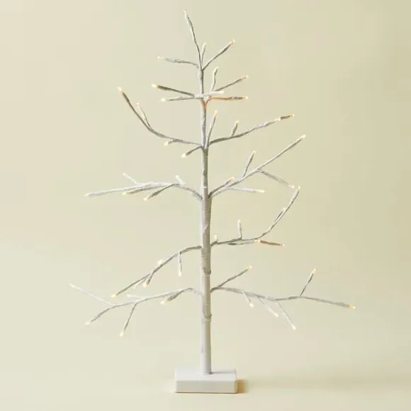 2ft LED Twig Tree - White