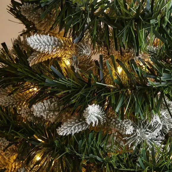 2m Bushy Tinsel Garland - Green