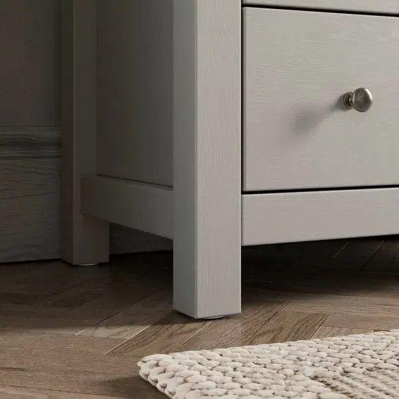 3-Drawer Bathroom Cabinet - Stone, Oak Effect