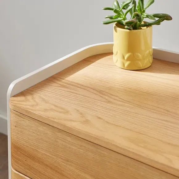 3-Drawer Bedside Table - Oak Effect