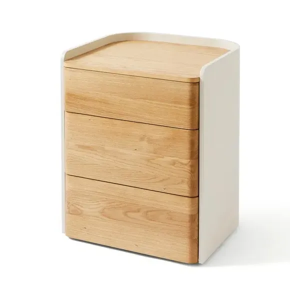 3-Drawer Bedside Table - Oak Effect