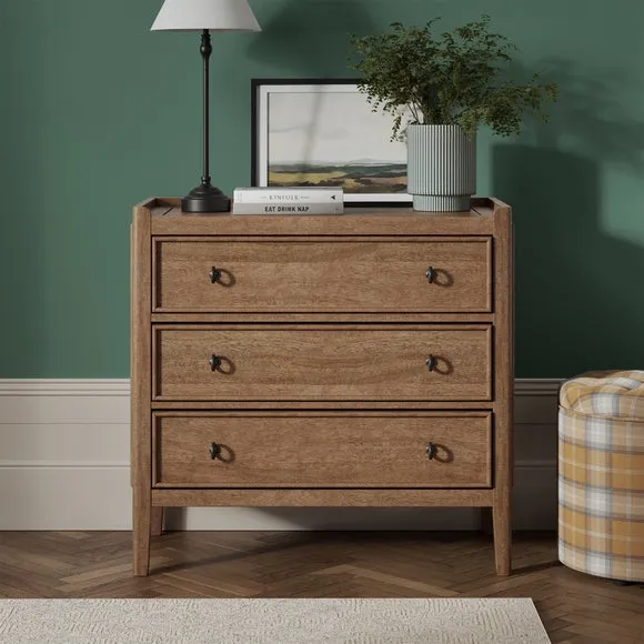 3-Drawer Chest - Natural, Mango Wood image