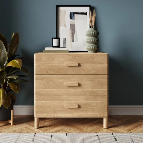 3-Drawer Chest - Oak Effect image