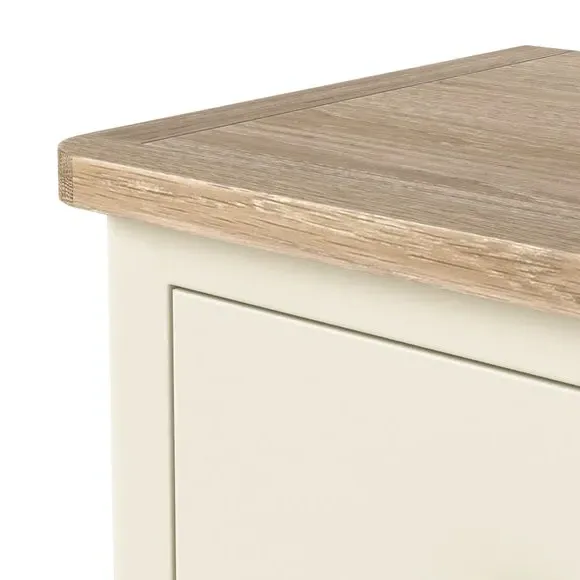 3-Drawer Chest with Handles - Ivory, Pine