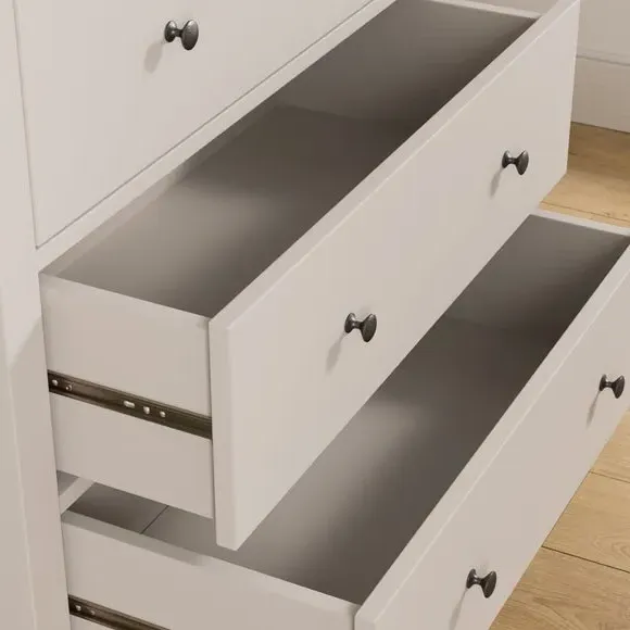 3-Drawer Chest with Metal Handles - Natural