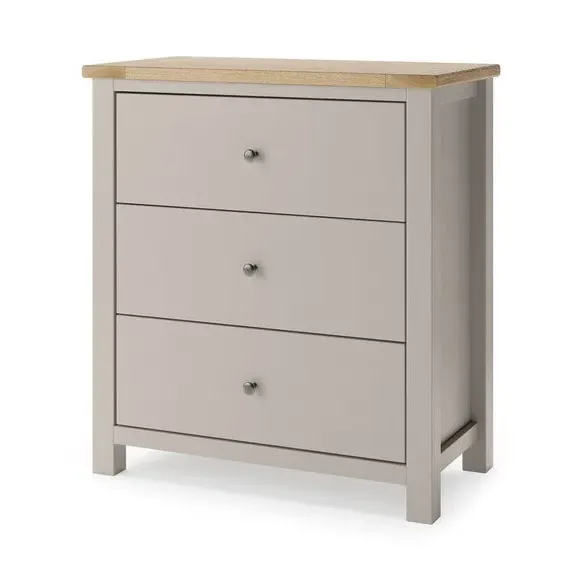 3-Drawer Chest with Metal Runners - Stone