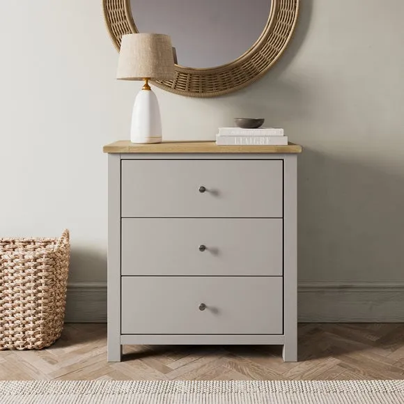3-Drawer Chest with Metal Runners - Stone