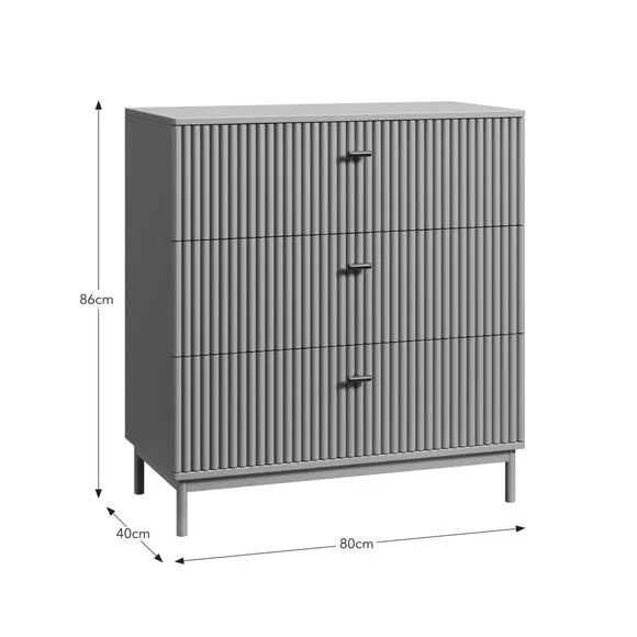 3-Drawer Chest with Soft Close - Lilypad