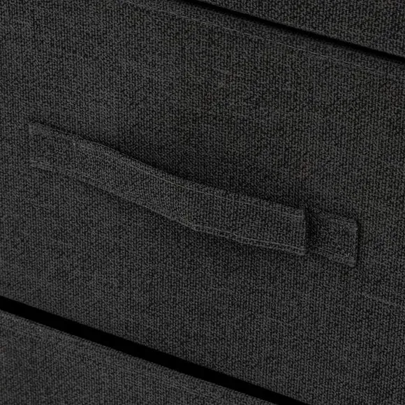 3-Drawer Storage Unit - Grey, Fabric