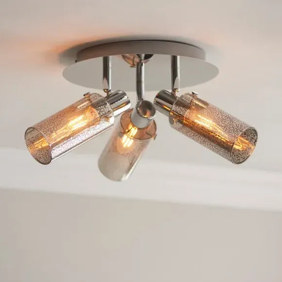 3-Light Adjustable Spotlight - Chrome, Metal