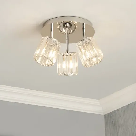 3-Light Adjustable Spotlight - Chrome, Steel image