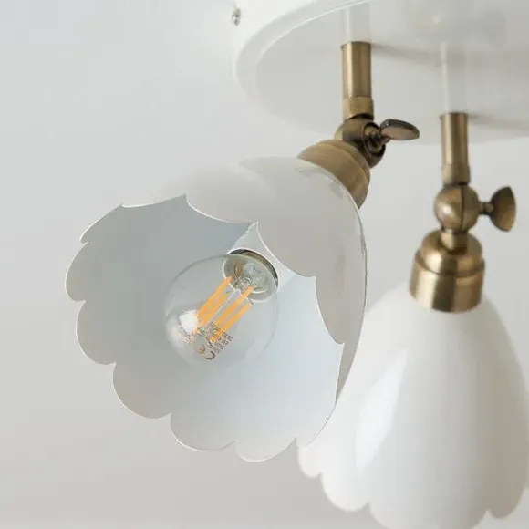 3-Light Adjustable Spotlight - Ivory