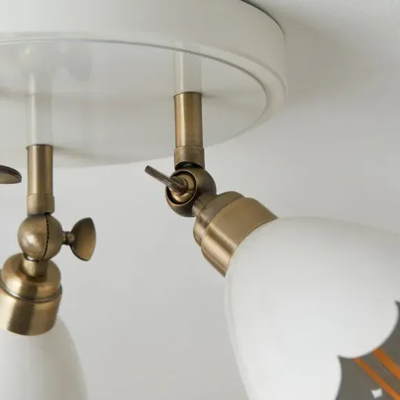 3-Light Adjustable Spotlight - Ivory