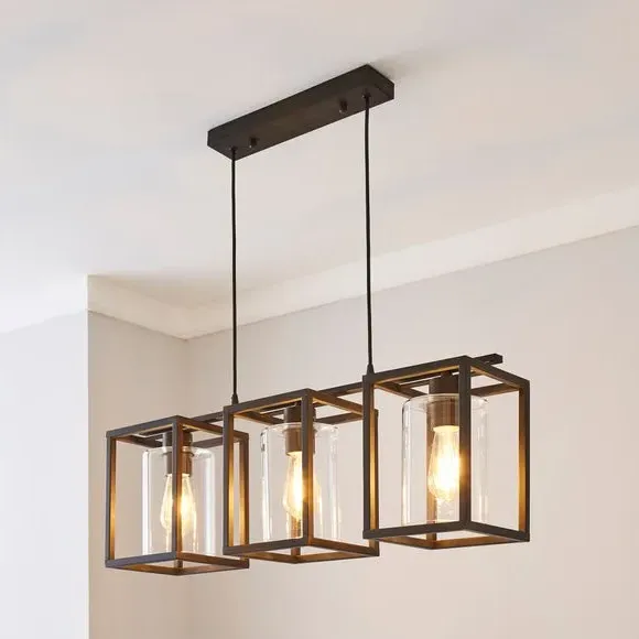 3-Light Ceiling Light Adjustable - Bronze, Metal image
