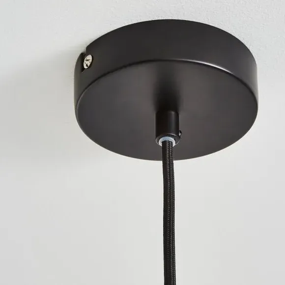 3-Light Ceiling Light - Black, Chrome
