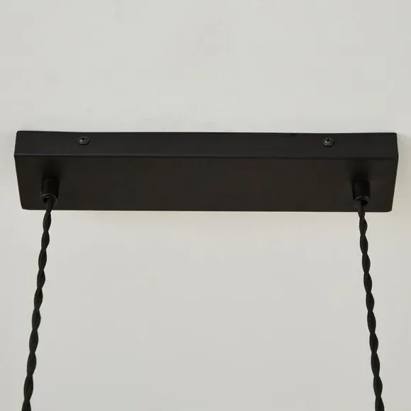3-Light Ceiling Light Industrial Style - Black