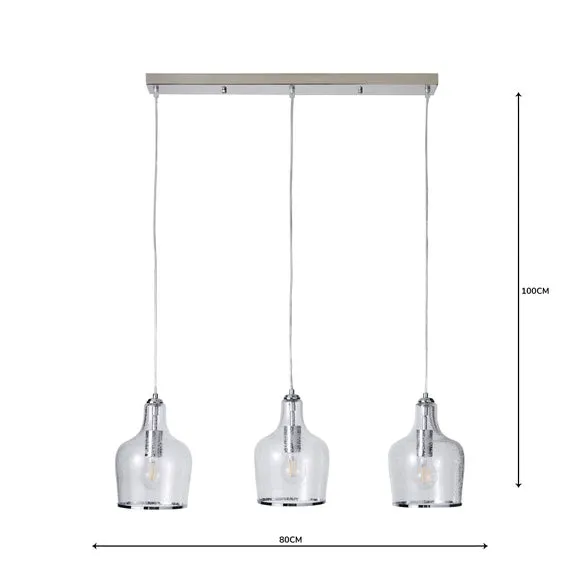 3-Light Ceiling Light with Adjustable Cables