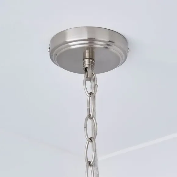 3-Light Ceiling Light with Chain - Natural, Metal