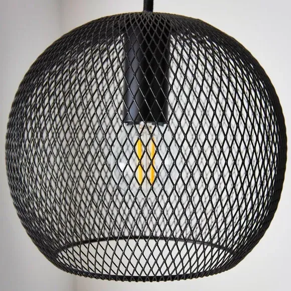 3 Light Cluster Ceiling Light - Black, Steel