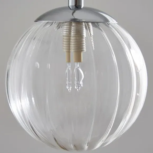 3-Light Cluster Ceiling Light - Clear, Glass