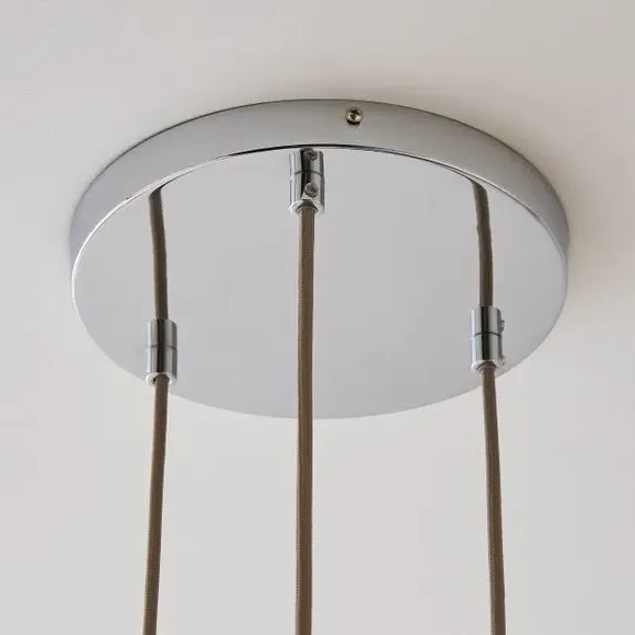 3-Light Cluster Ceiling Light - Clear, Glass