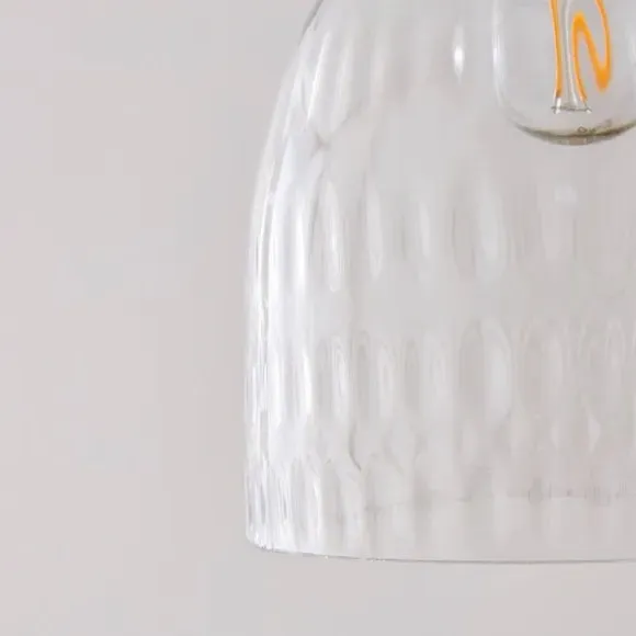 3-Light Cluster Ceiling Light - Clear, Glass