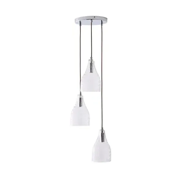 3-Light Cluster Ceiling Light - Clear, Glass