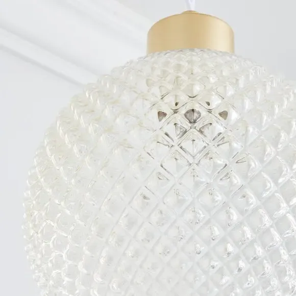 3-Light Cluster Ceiling Light - Clear, Glass