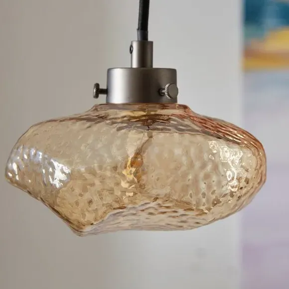 3-Light Cluster Ceiling Light - Gold, Glass