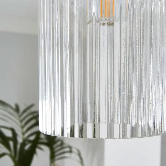 3-Light Cluster Ceiling Light - Pewter, Glass