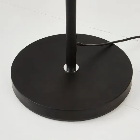 3-Light Floor Lamp with Adjustable Heads - Black