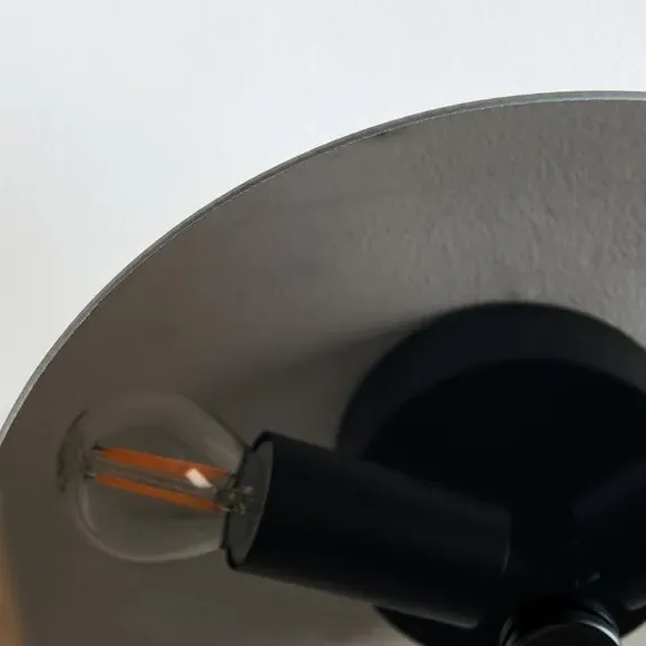 3-Light Flush Ceiling Light - Smoke, Glass