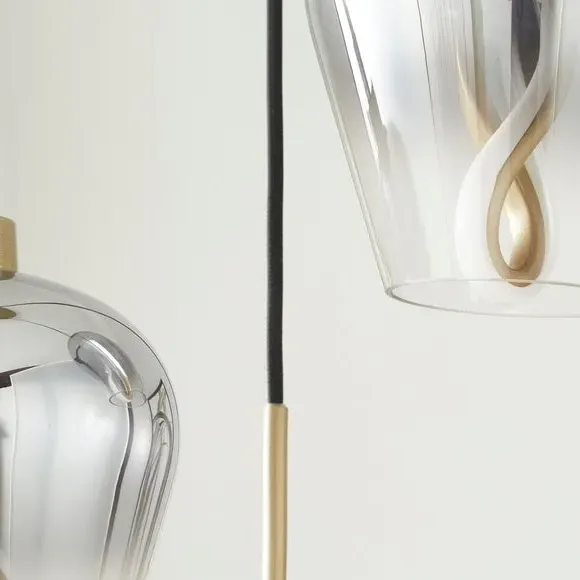 3-Light LED Cluster Ceiling Light - Gold