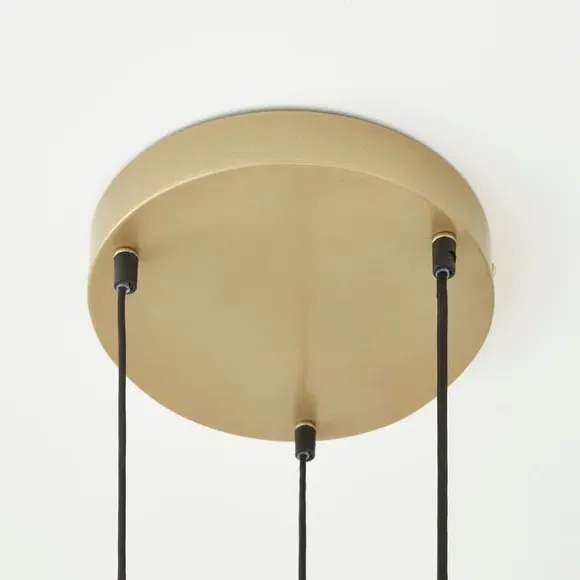 3-Light LED Cluster Ceiling Light - Gold