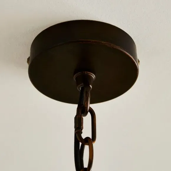 3-Light Pendant Light Adjustable - Black, Metal