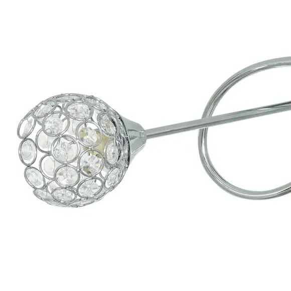 3-Light Semi Flush Ceiling Light - Chrome