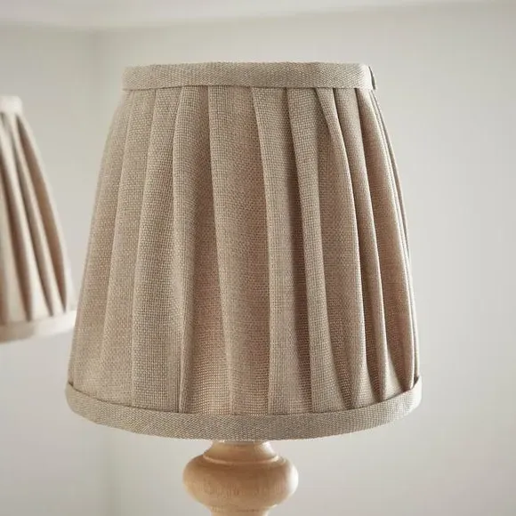 3-Light Semi Flush Chandelier - Natural, Rubberwood