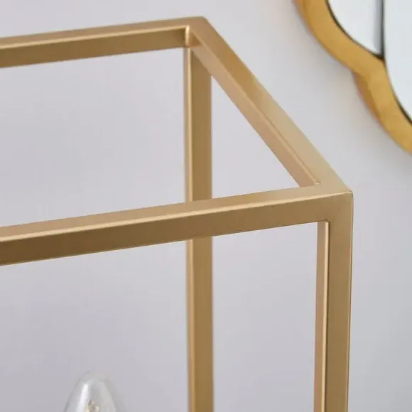 3-Light Table Lamp - Gold, Metal