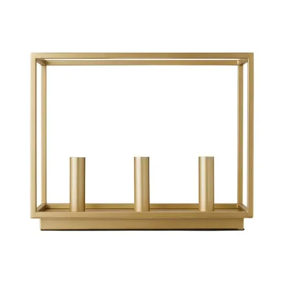 3-Light Table Lamp - Gold, Metal