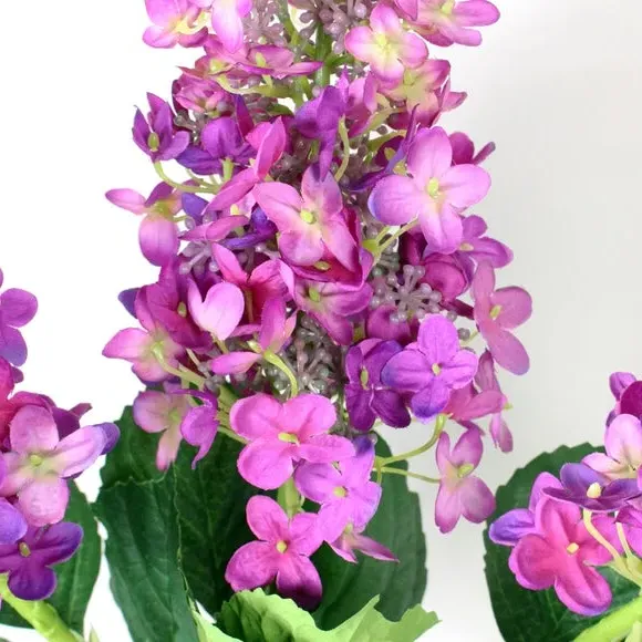 3-Pack Artificial Hydrangea Stems - Pink