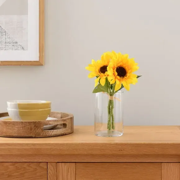 3-Pack Artificial Sunflower Stems - Yellow image