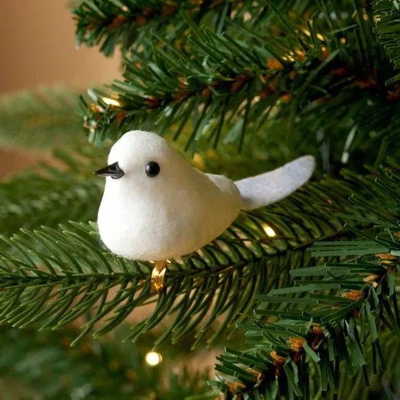 3-Pack DIY Snowbird Ornaments - White image