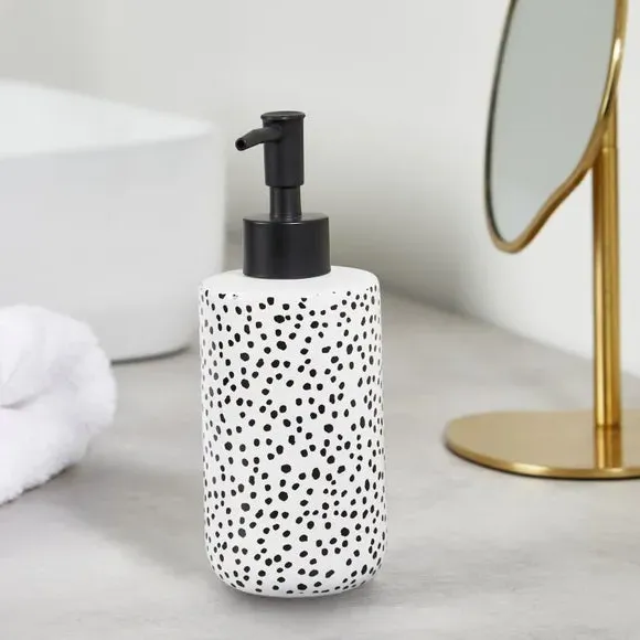 3-Piece Bathroom Accessories Set - Black/White