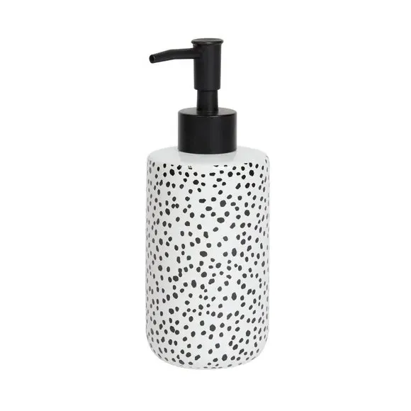 3-Piece Bathroom Accessories Set - Black/White