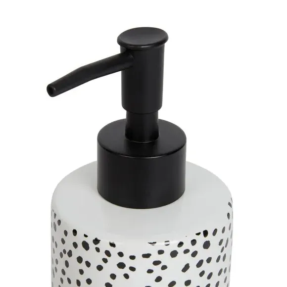 3-Piece Bathroom Accessories Set - Black/White