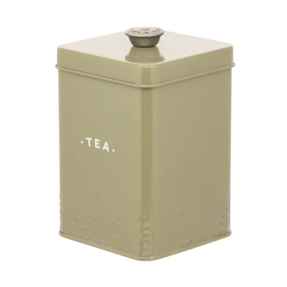 3-Piece Canister Set with Labels - Light Moss
