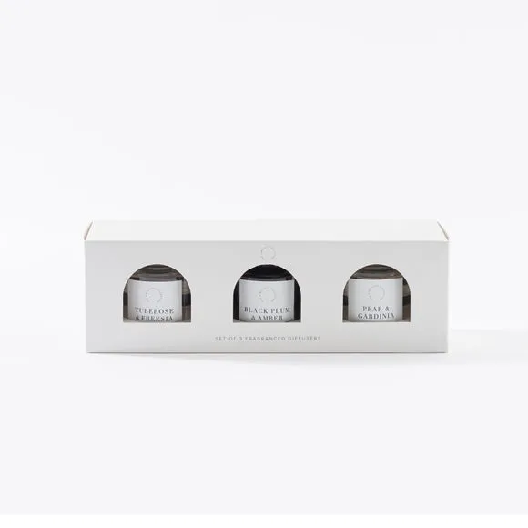 3-Piece Diffuser Set - Clear Glass